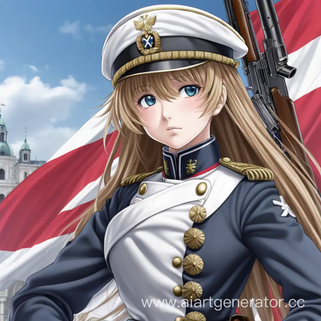 Austria-Anime-Girl-Soldier-in-Napoleonic-War-Era