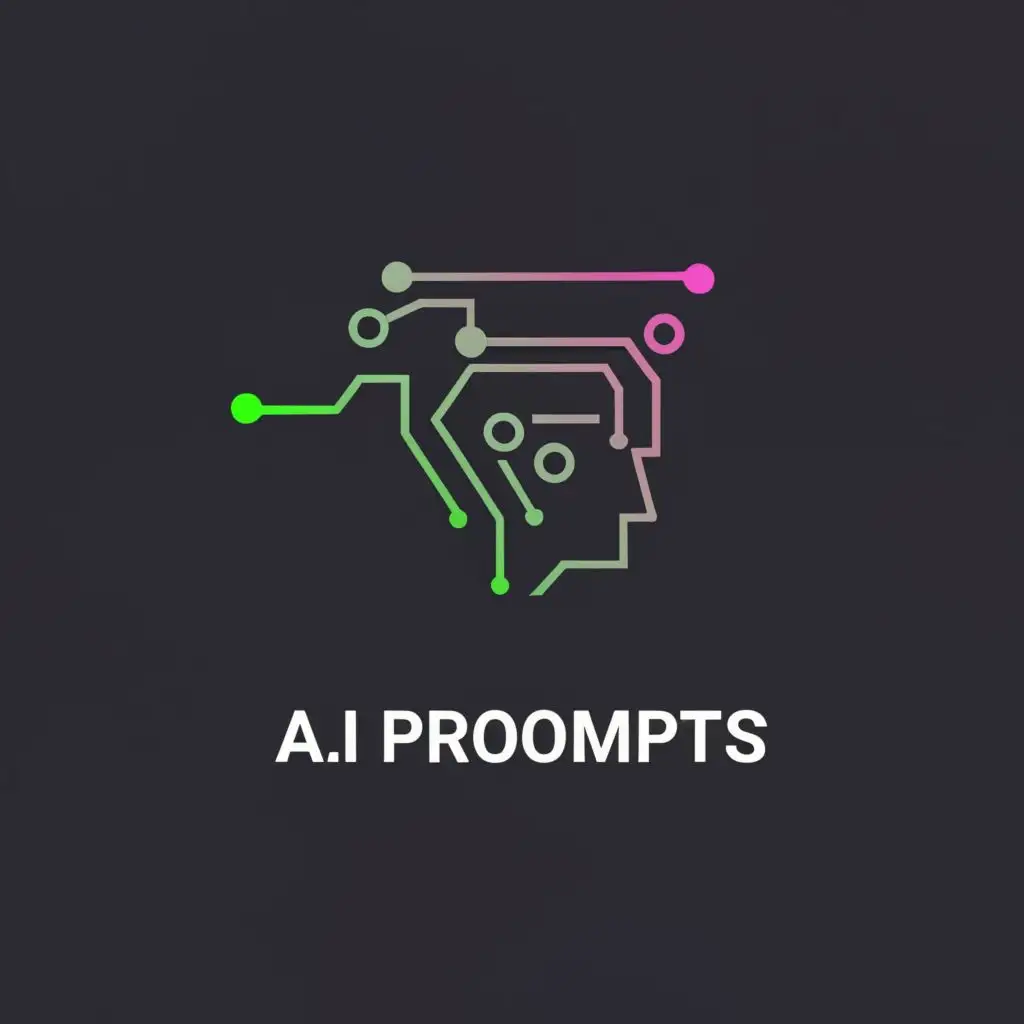 logo, Artificial intelligence, with the text "A.i prompts", typography, be used in Technology industry