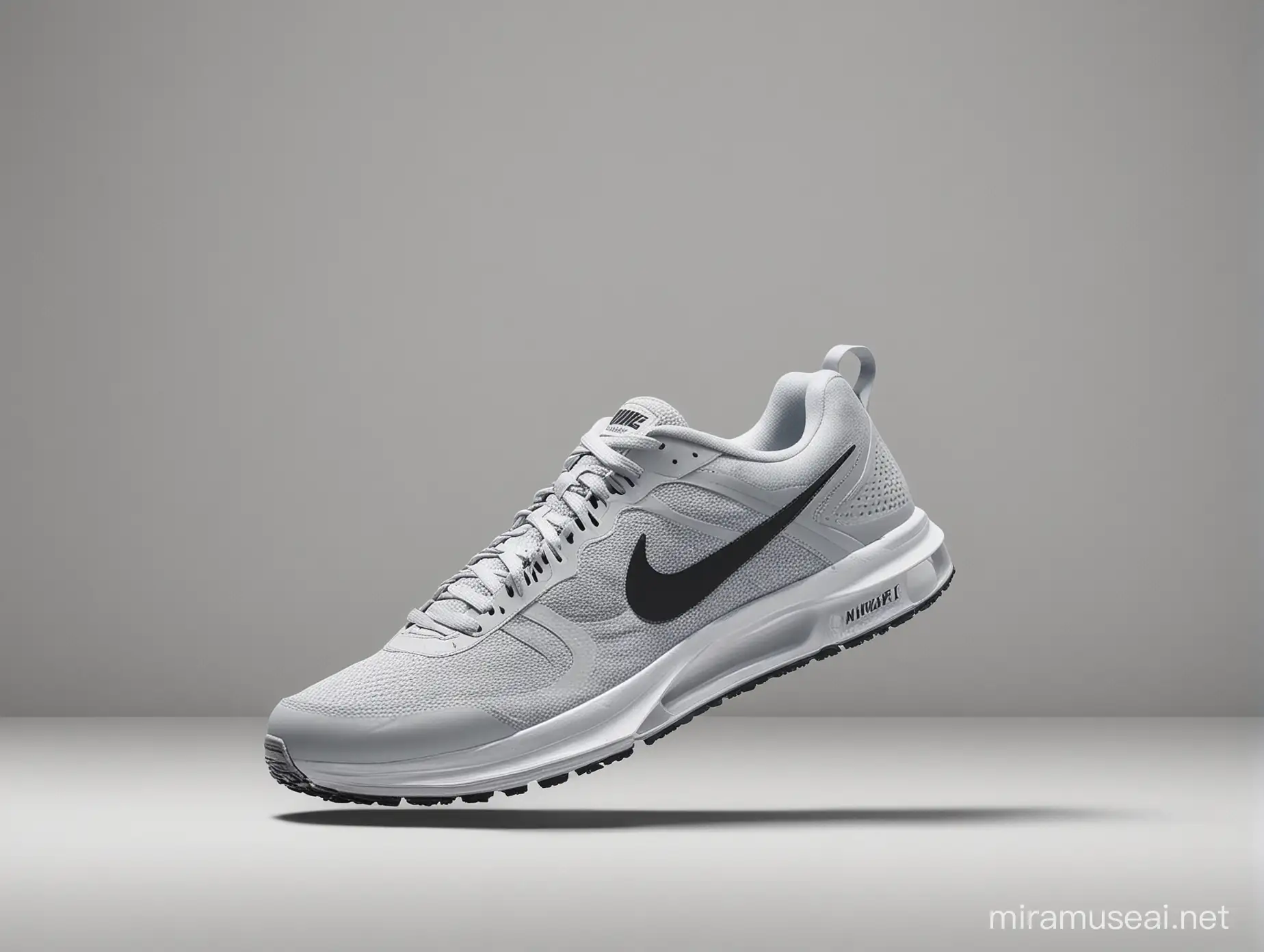 Nike Running Shoes on Light Grey Background