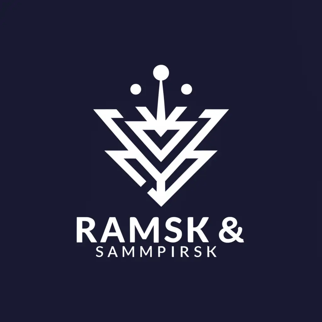 a logo design,with the text "Ramsk &Sampirsk", main symbol:👑,Moderate,be used in Technology industry,clear background