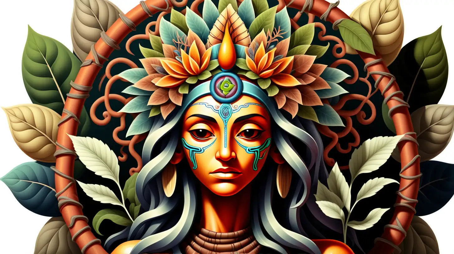 an icon of ayahuasca with a white background