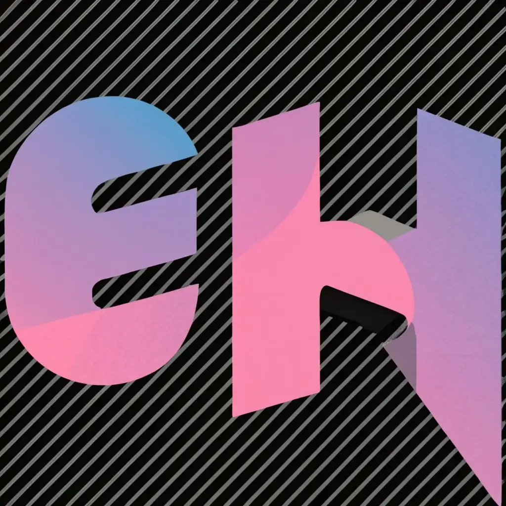 logo, EH, with the text "event hub", typography