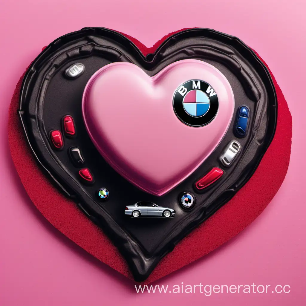 Valentines-Day-Card-with-Pink-Heart-and-BMW-E39