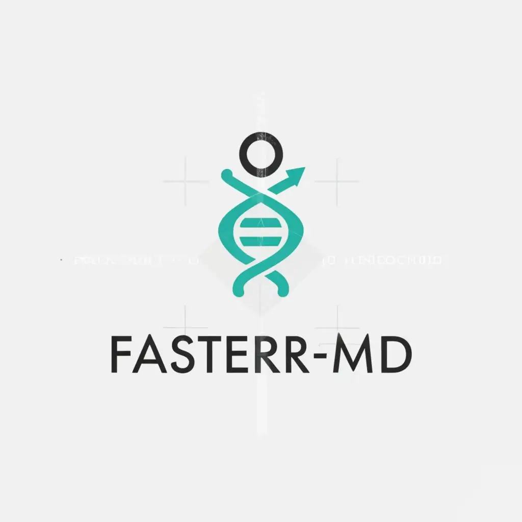 a logo design,with the text "FASTER-MD", main symbol:medical device,Moderate,clear background