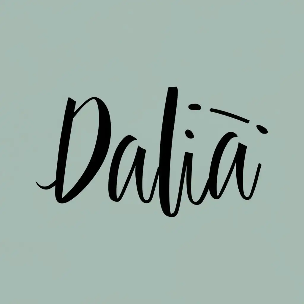 logo, Fashion, with the text "Dalia", typography