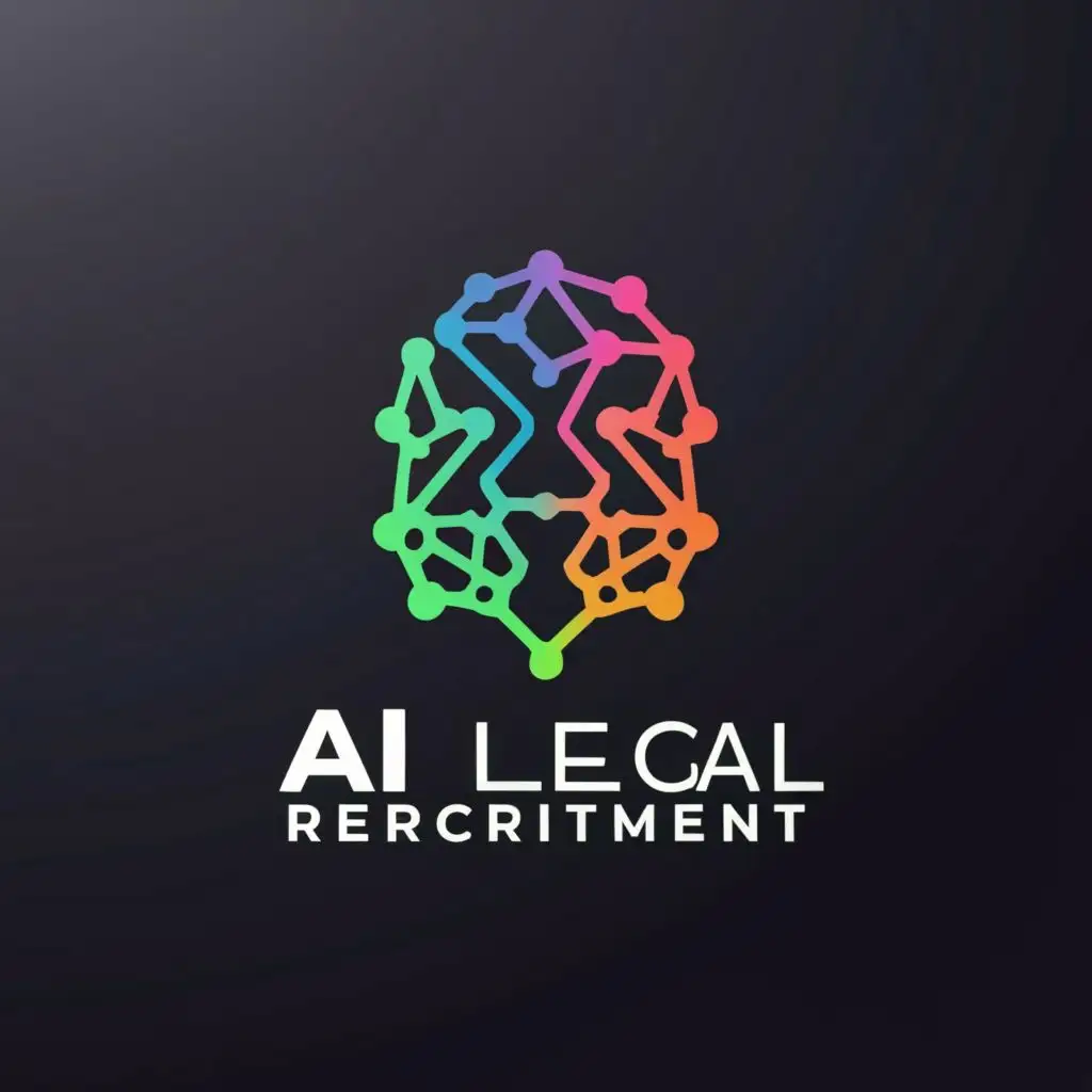 a logo design,with the text "AI Legal Recruitment", main symbol:AI,Moderate,be used in Legal industry,clear background