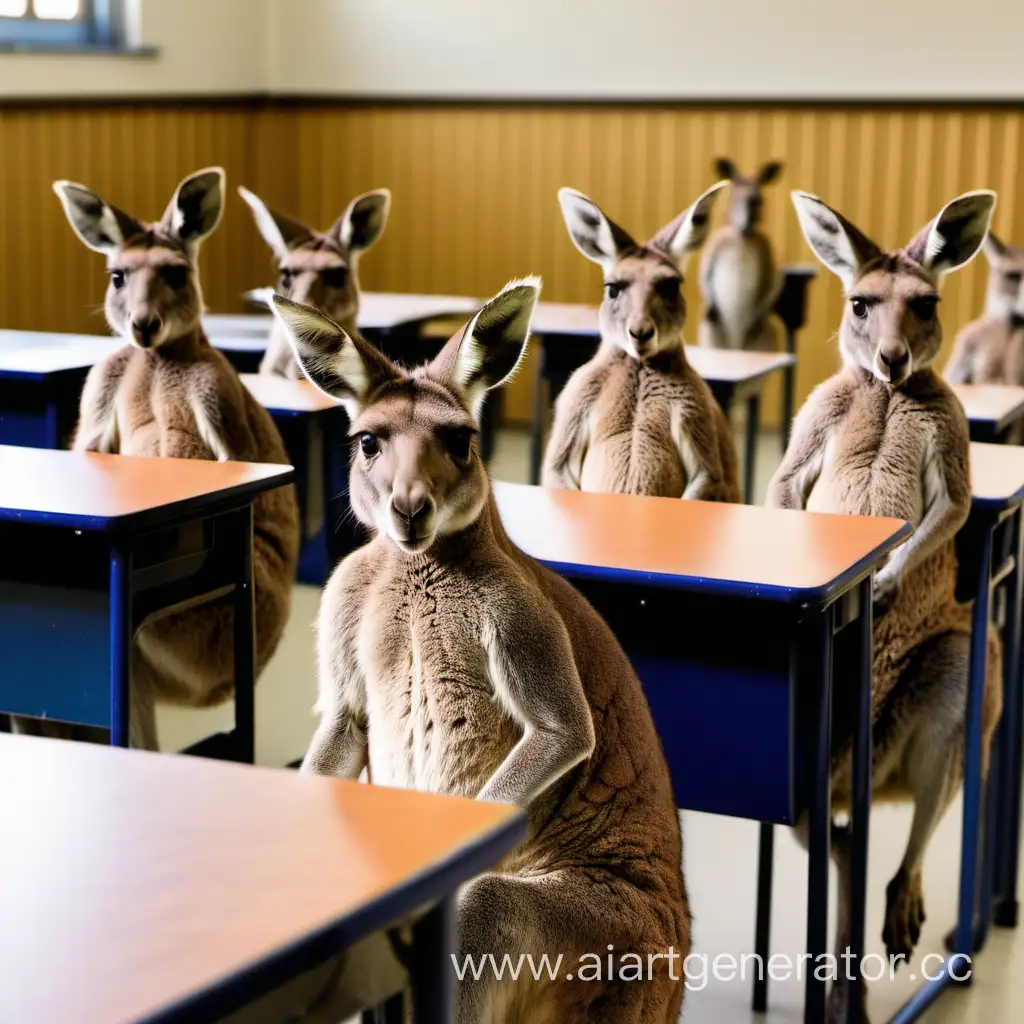 Educational-Scene-Kangaroos-in-Classroom-Learning