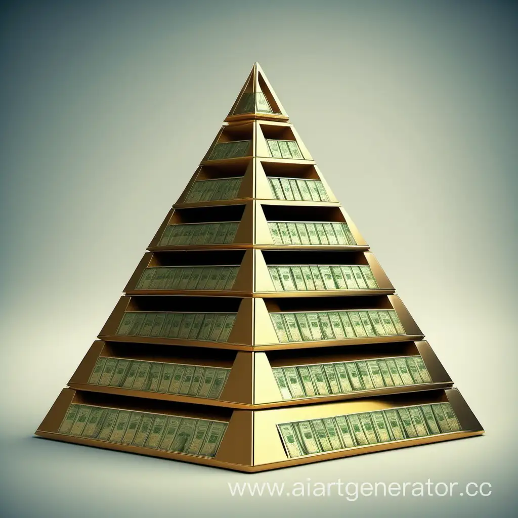 финансовая пирамида без надписей
