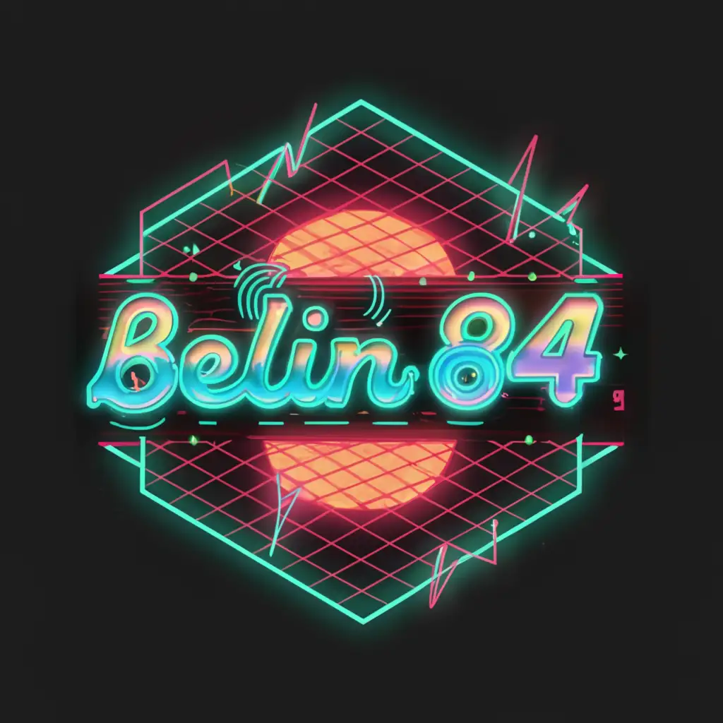 LOGO-Design-For-BELIN84-Vaporwave-Text-with-Retro-Inspiration-and-Clear-Background