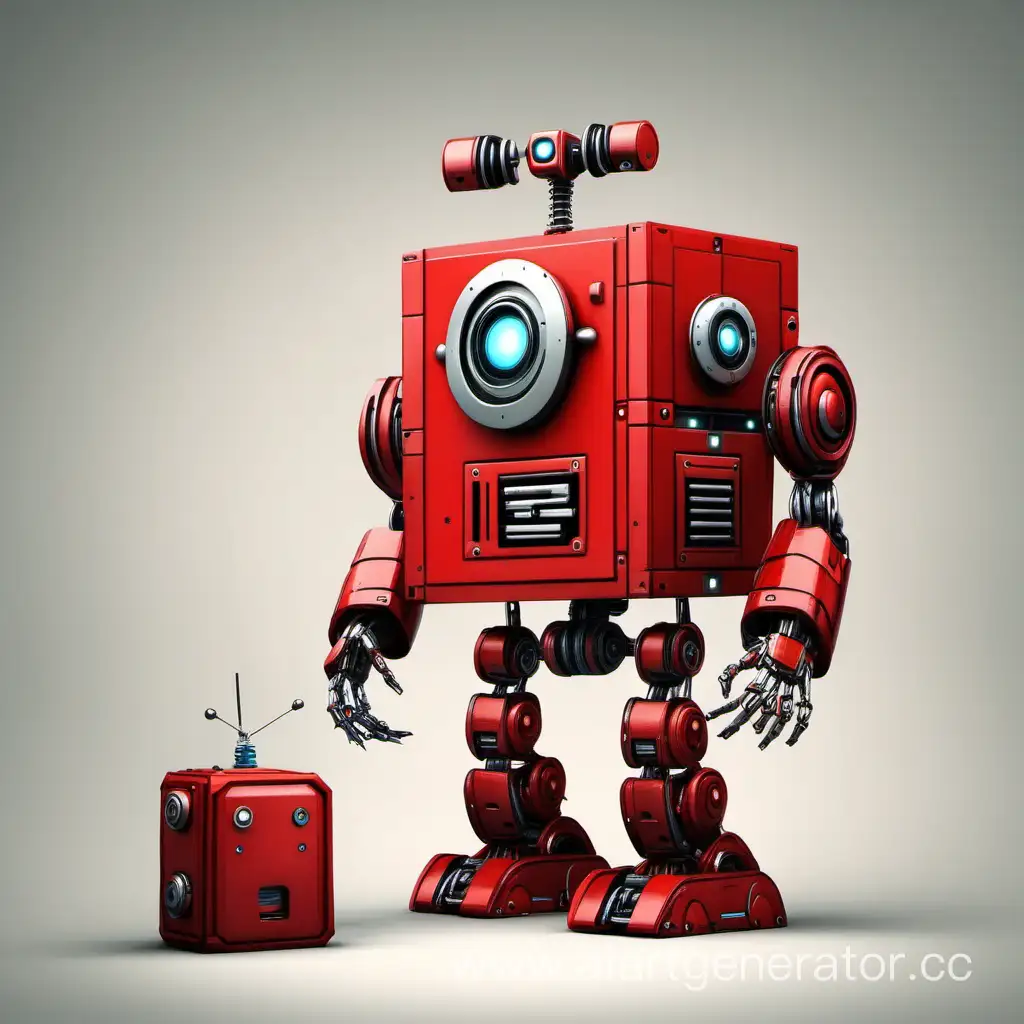 red square robot named Boxbot