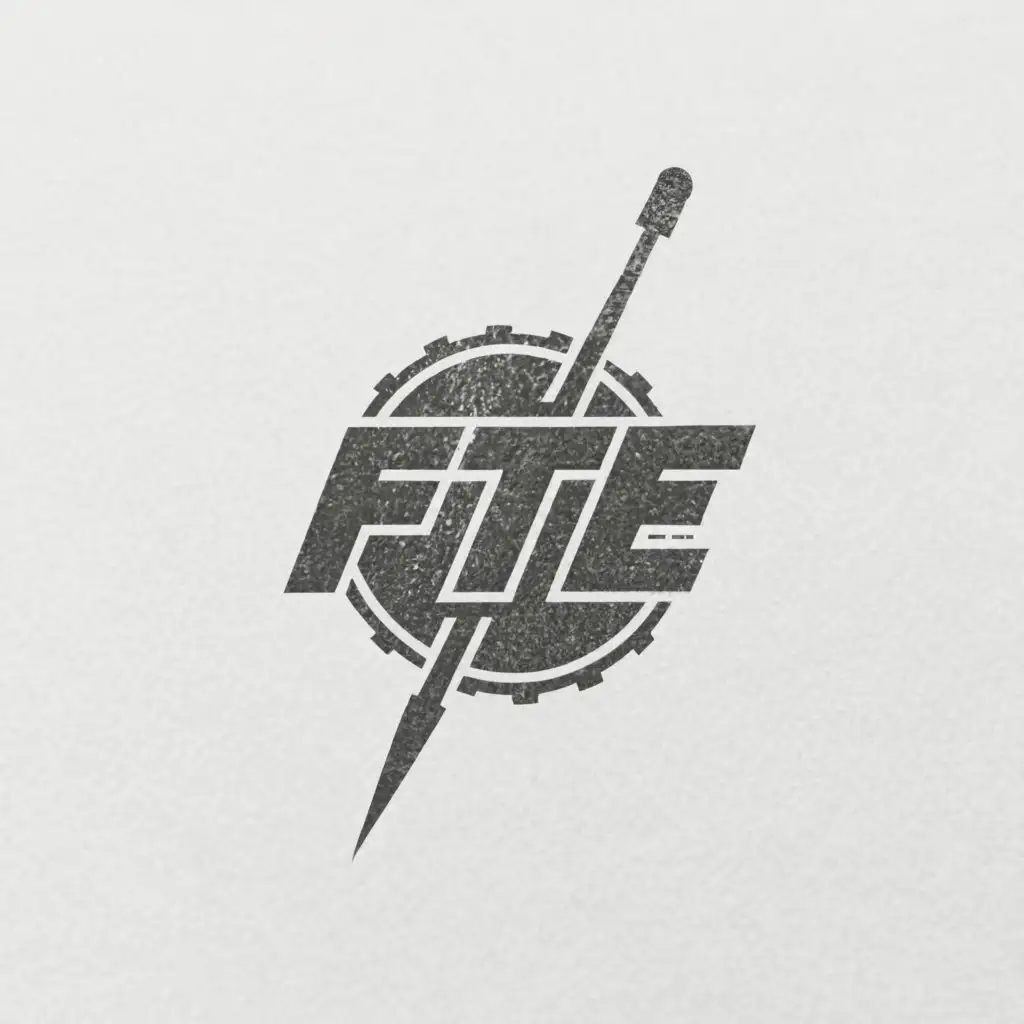 a logo design,with the text 'Front Toward Enemy', main symbol:FTE,Minimalistic,clear background