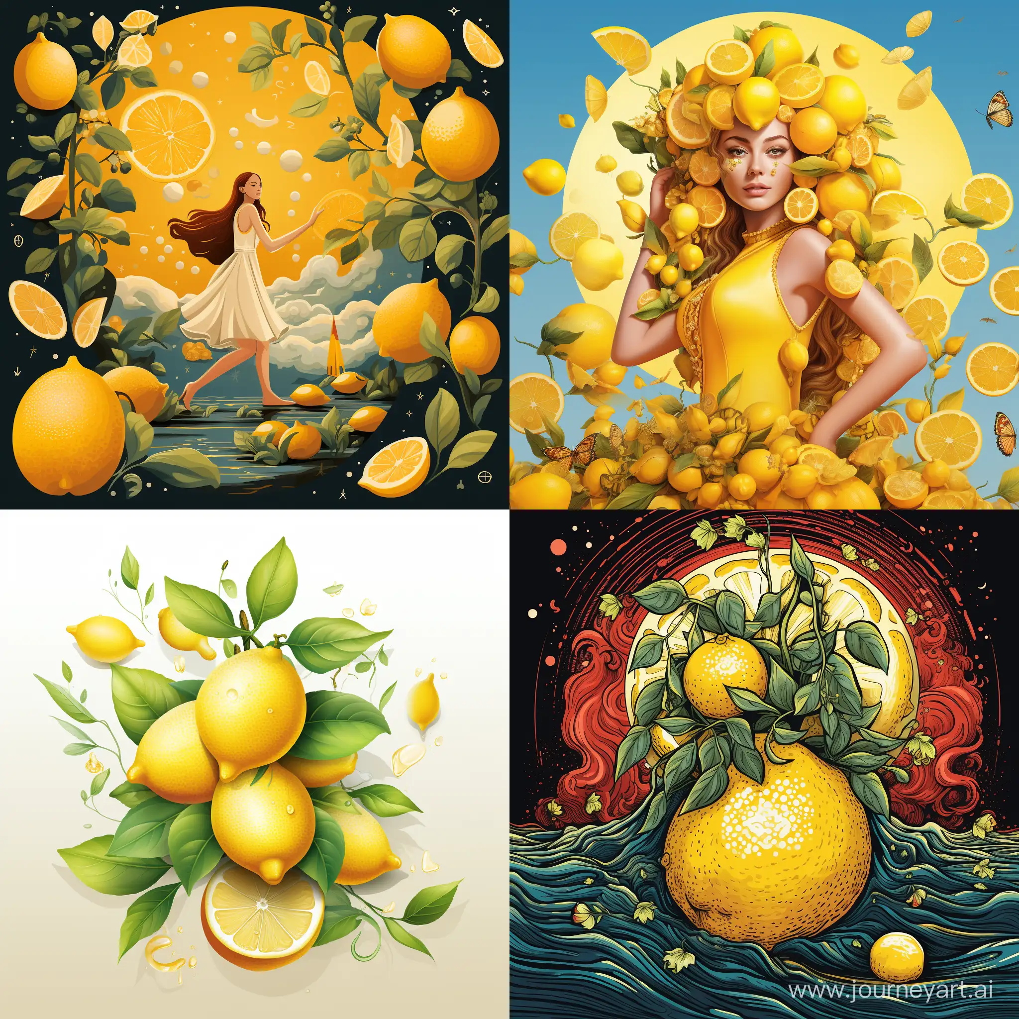 Vibrant-Lemon-Still-Life-Artwork