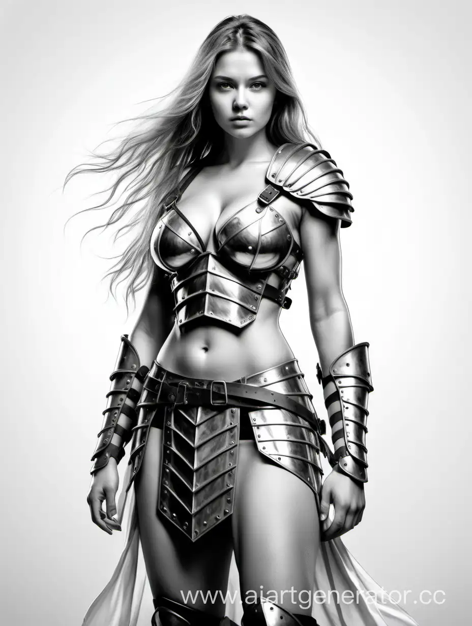 Adventurous-Lisa-Boyarskaya-in-Daring-Gladiator-Armor-Sketch