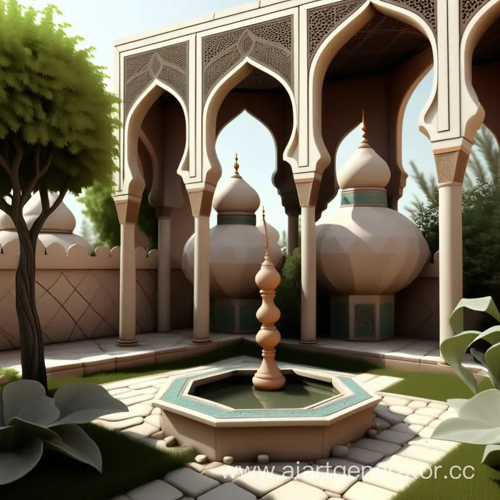 Фрагмент исламского сада «Аромат Востока».