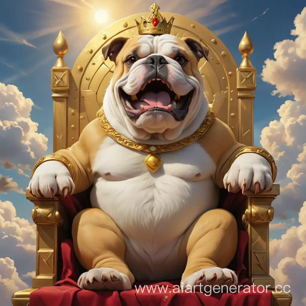 Bulldog-King-on-Sky-Throne-with-Golden-Egg