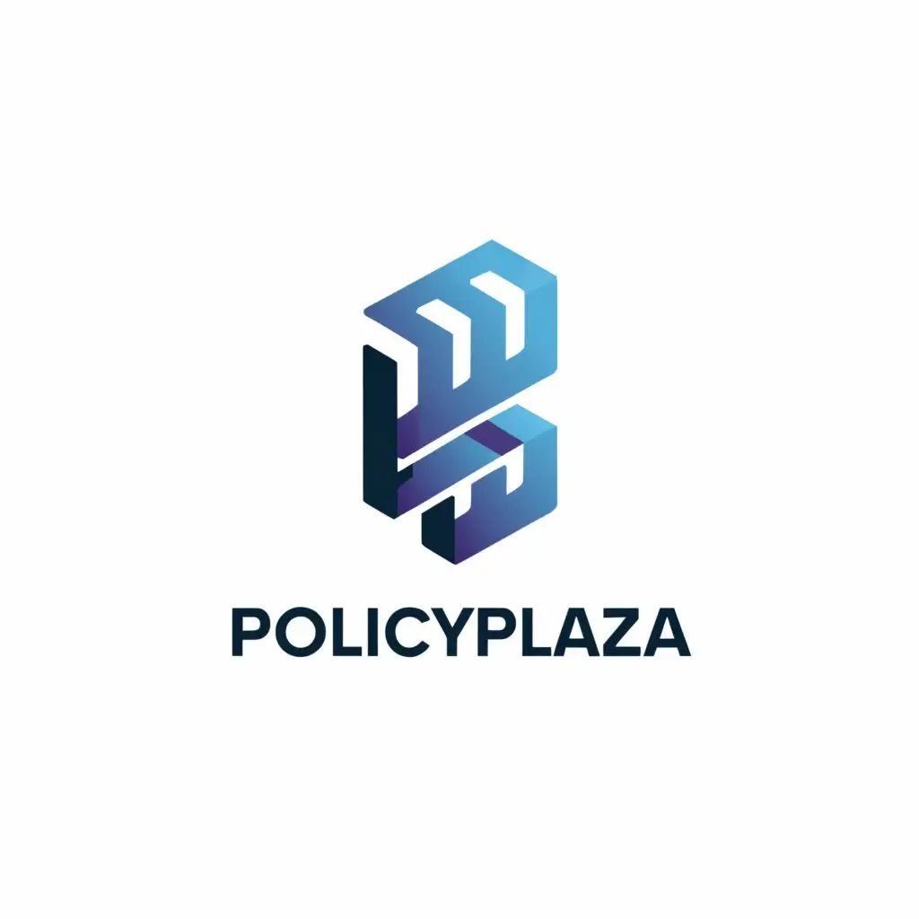 a logo design,with the text "PolicyPlaza", main symbol:insurance,Moderate,be used in Finance industry,clear background