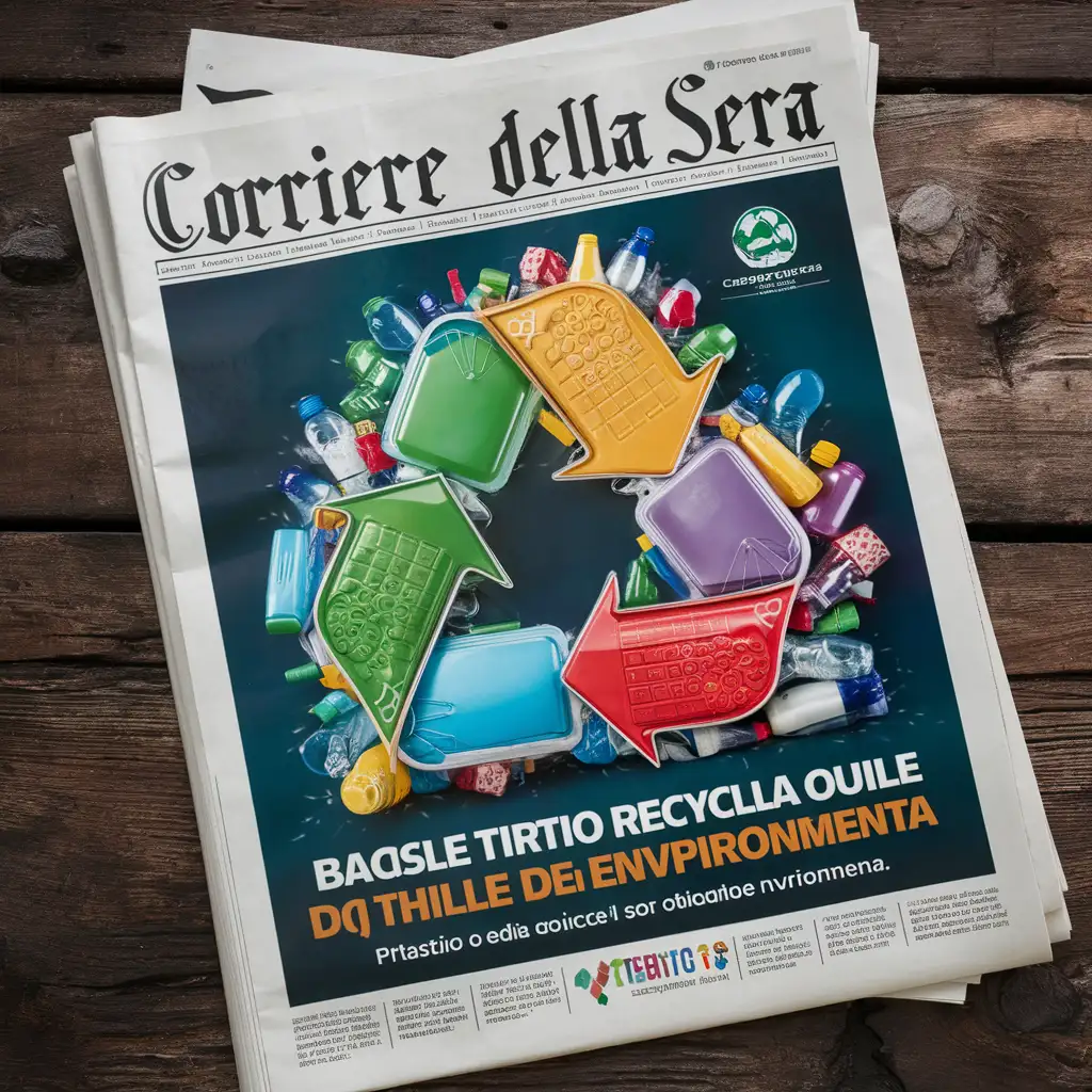 Corriere della Sera Newspaper Advert Plastic Recycling Initiative