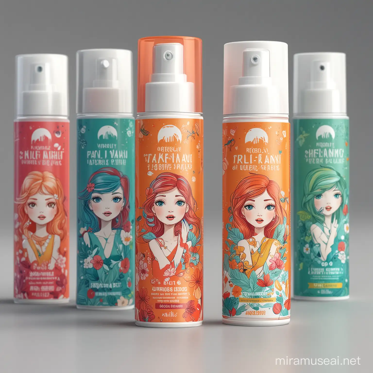 Modern Illustrated Mouth Spray Packaging for Trendy Youth