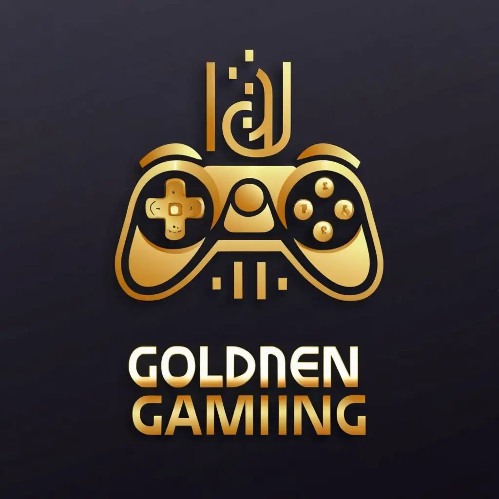 a logo design,with the text "Golden Gaming", main symbol:Golden Gaming,Moderate,be used in Technology industry,clear background