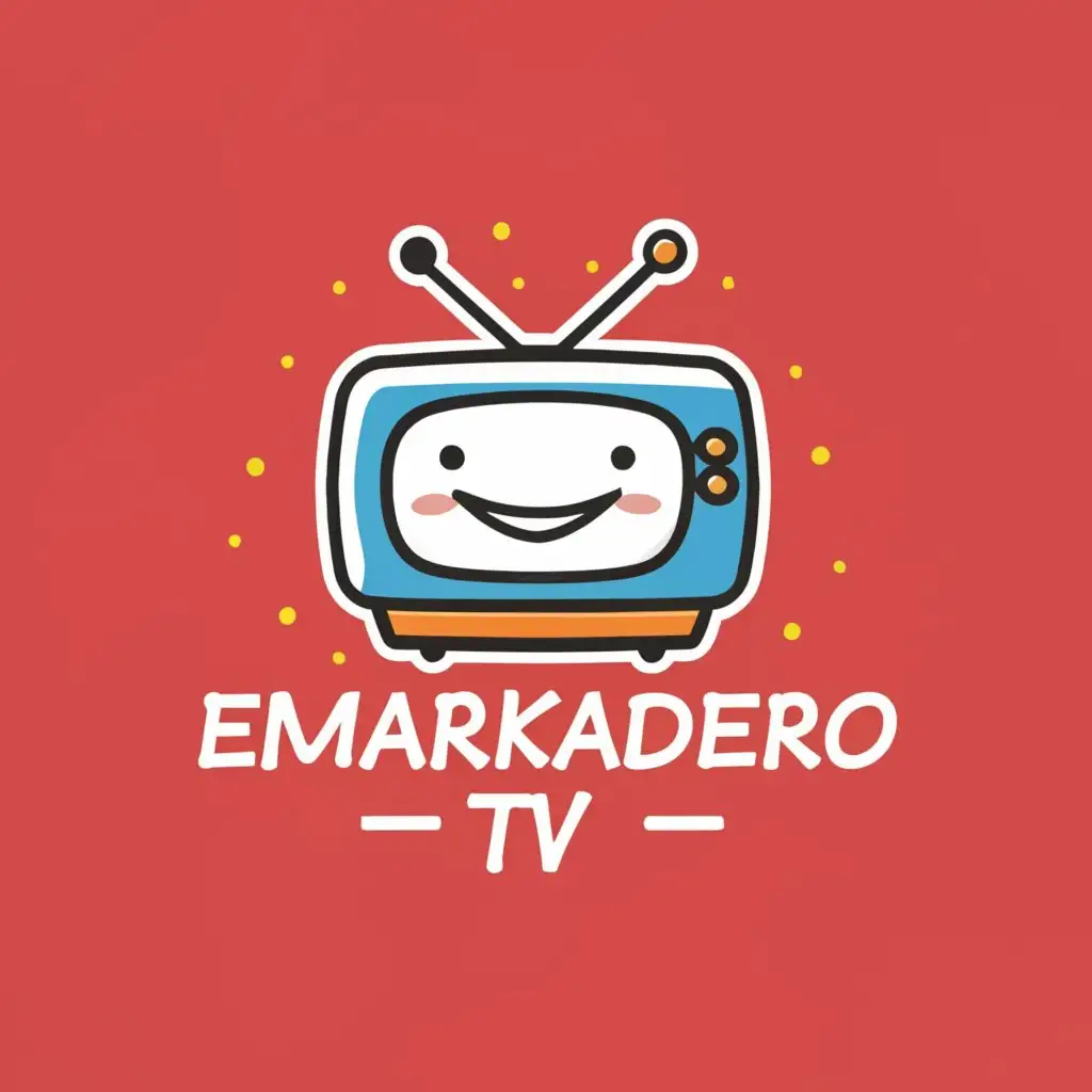 a logo design,with the text "EMBARKADERO TV", main symbol:Boy,Minimalistic,be used in Entertainment industry,clear background