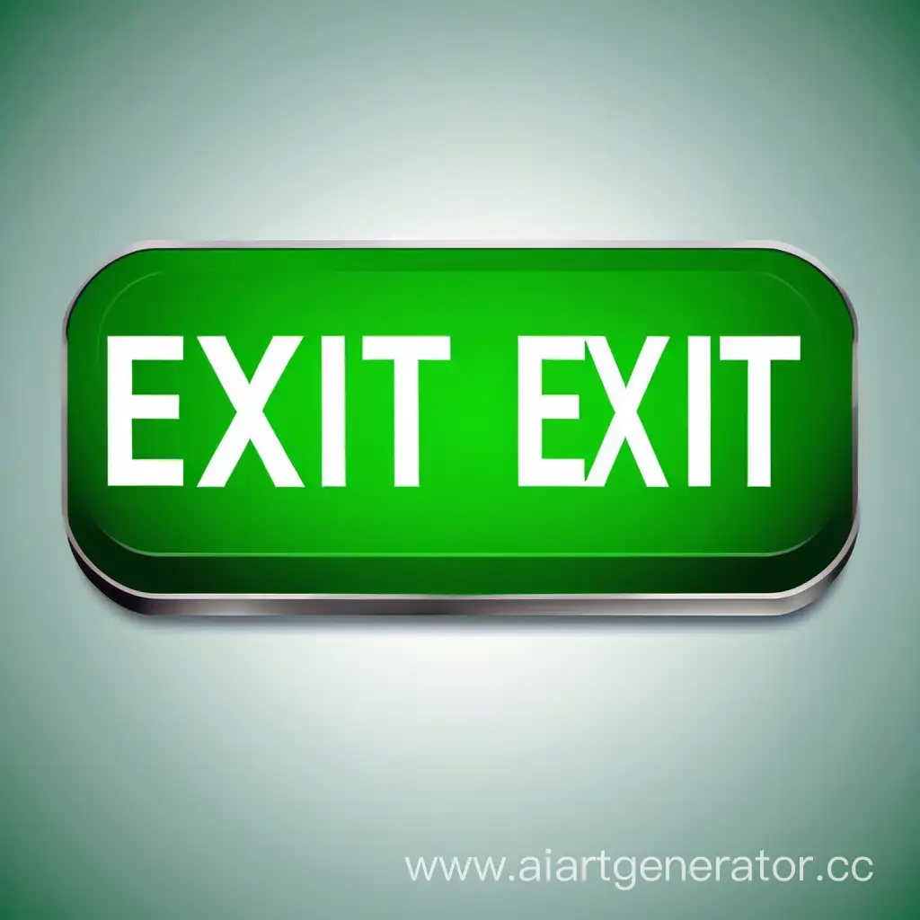 Vibrant-Green-Exit-Button-with-Sleek-Design