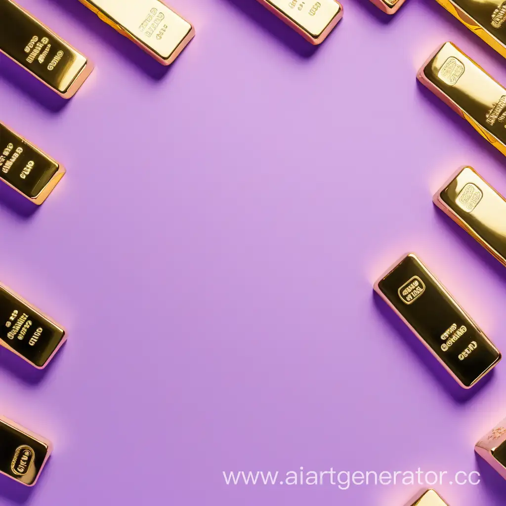 Shimmering-Gold-Bars-on-Elegant-Light-Purple-Background