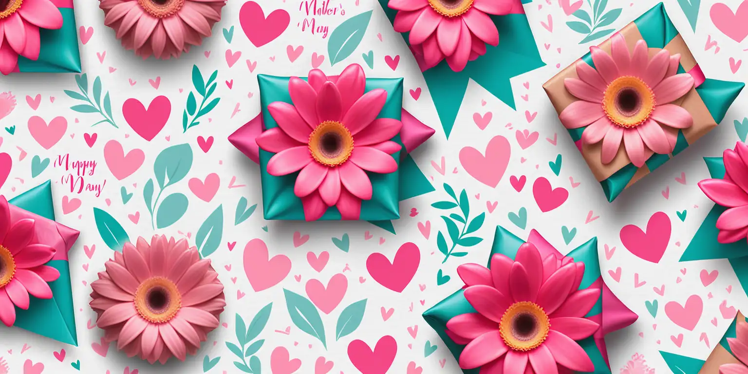 design a mother's day wrapping paper design
