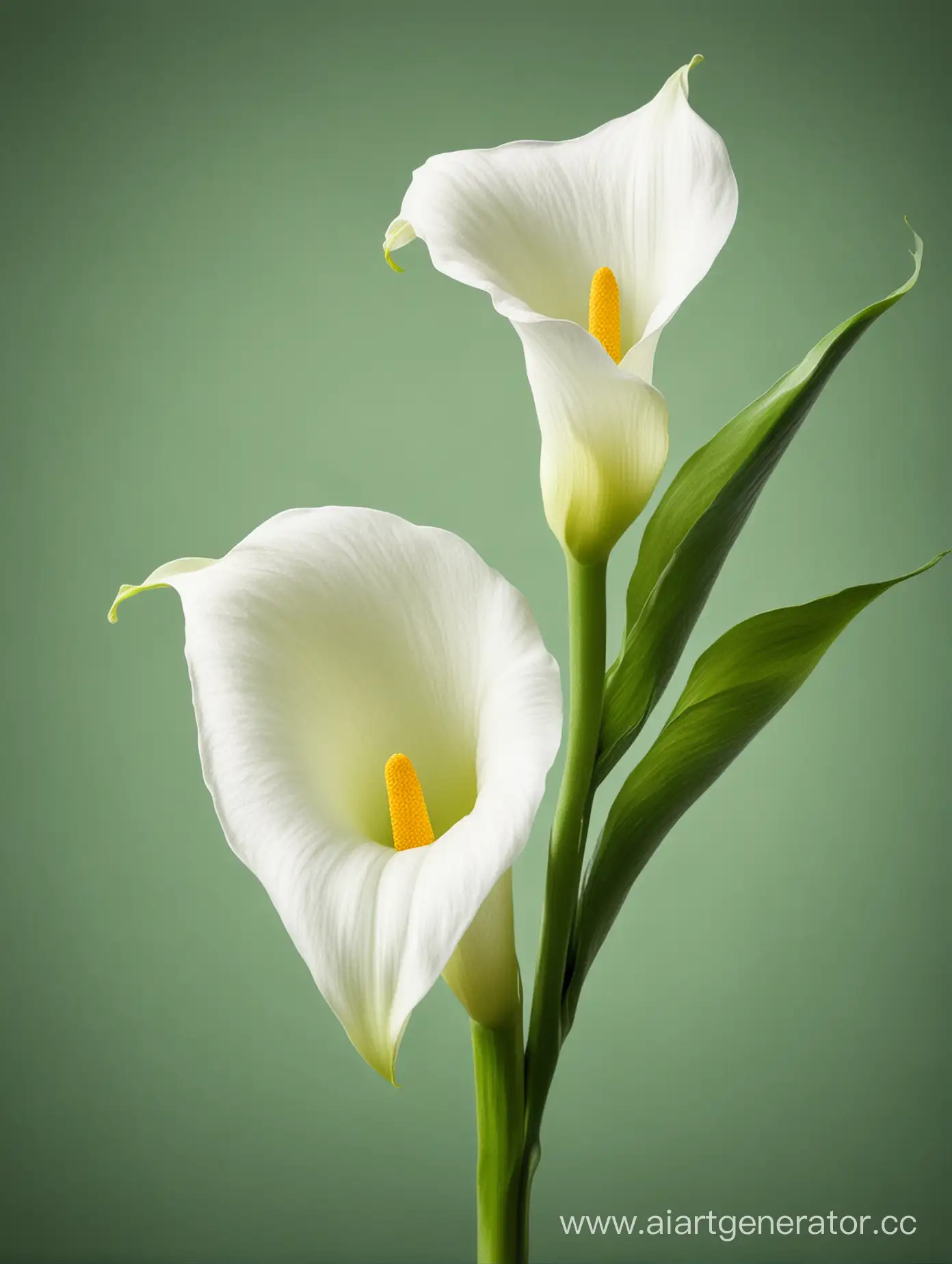 Vibrant-Calla-Lily-Flowers-Against-Lush-Green-Background