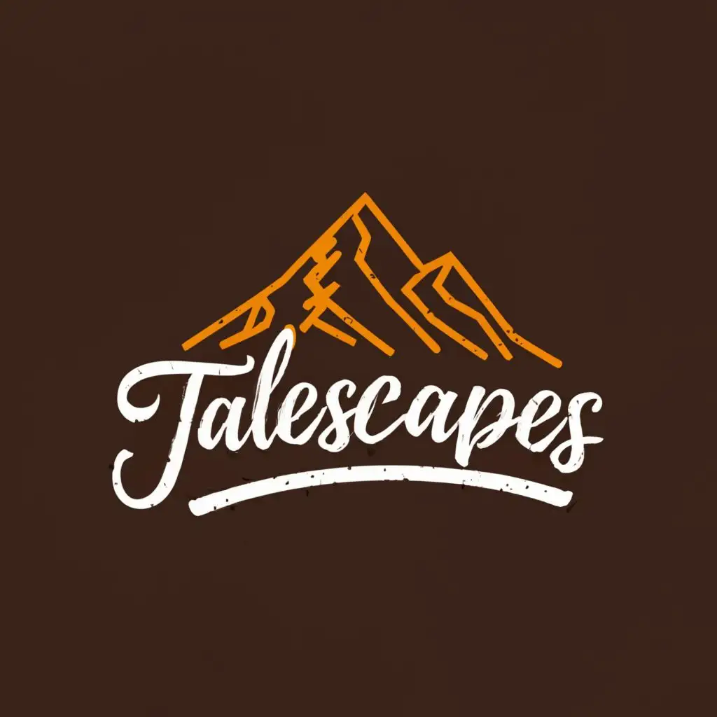 a logo design,with the text "Talescapes", main symbol:A mountain, be used in Travel industry