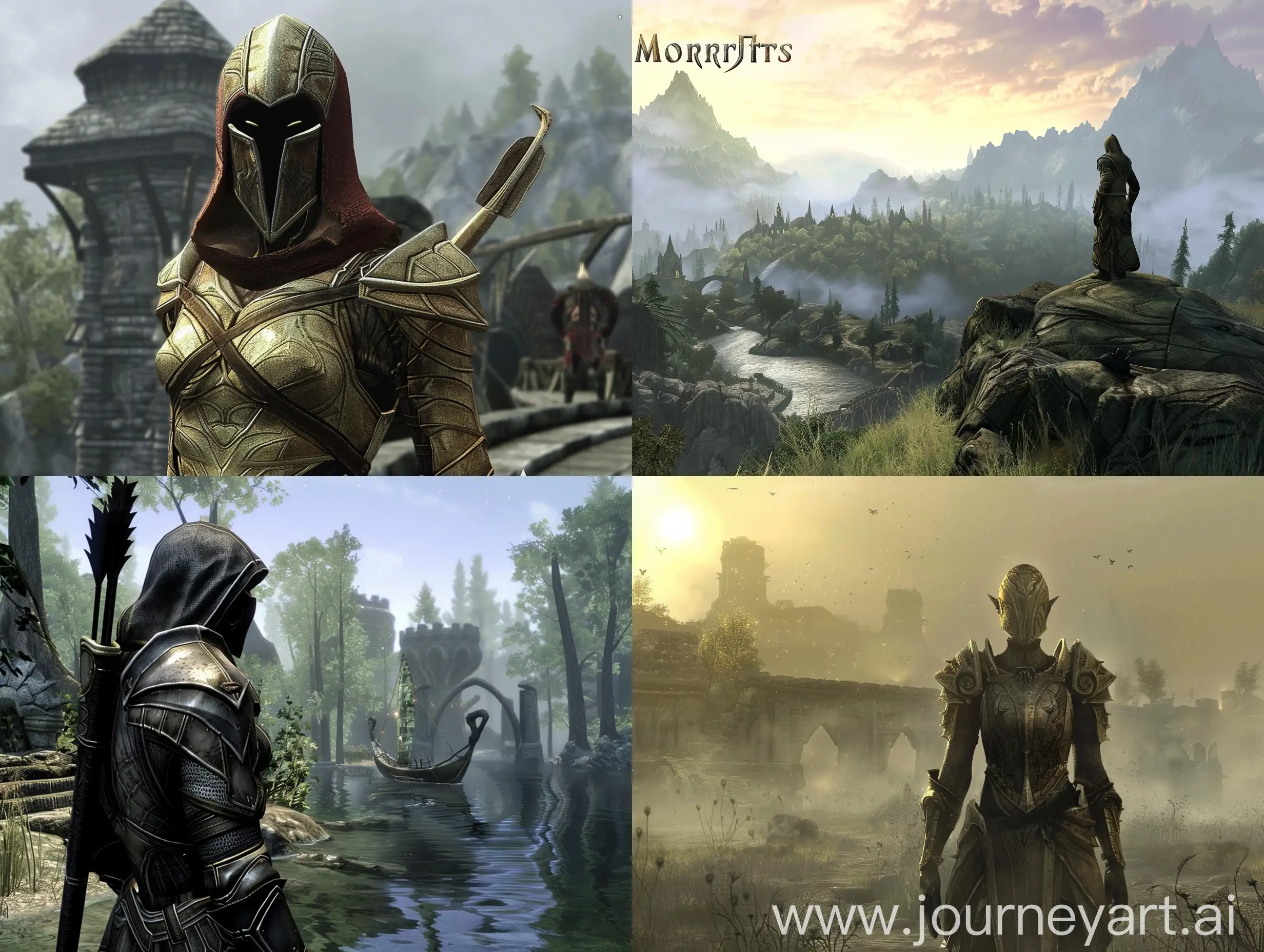 Mystical-Landscape-of-Morrowind-at-Sunset