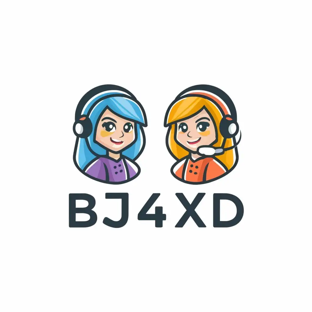 LOGO-Design-For-BJ4XD-Girls-Chat-Rooms-with-a-Moderately-Clear-Background