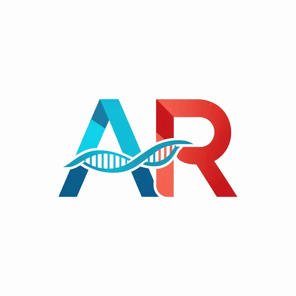 BiologyThemed AR Logo Design Incorporating Science and Technology