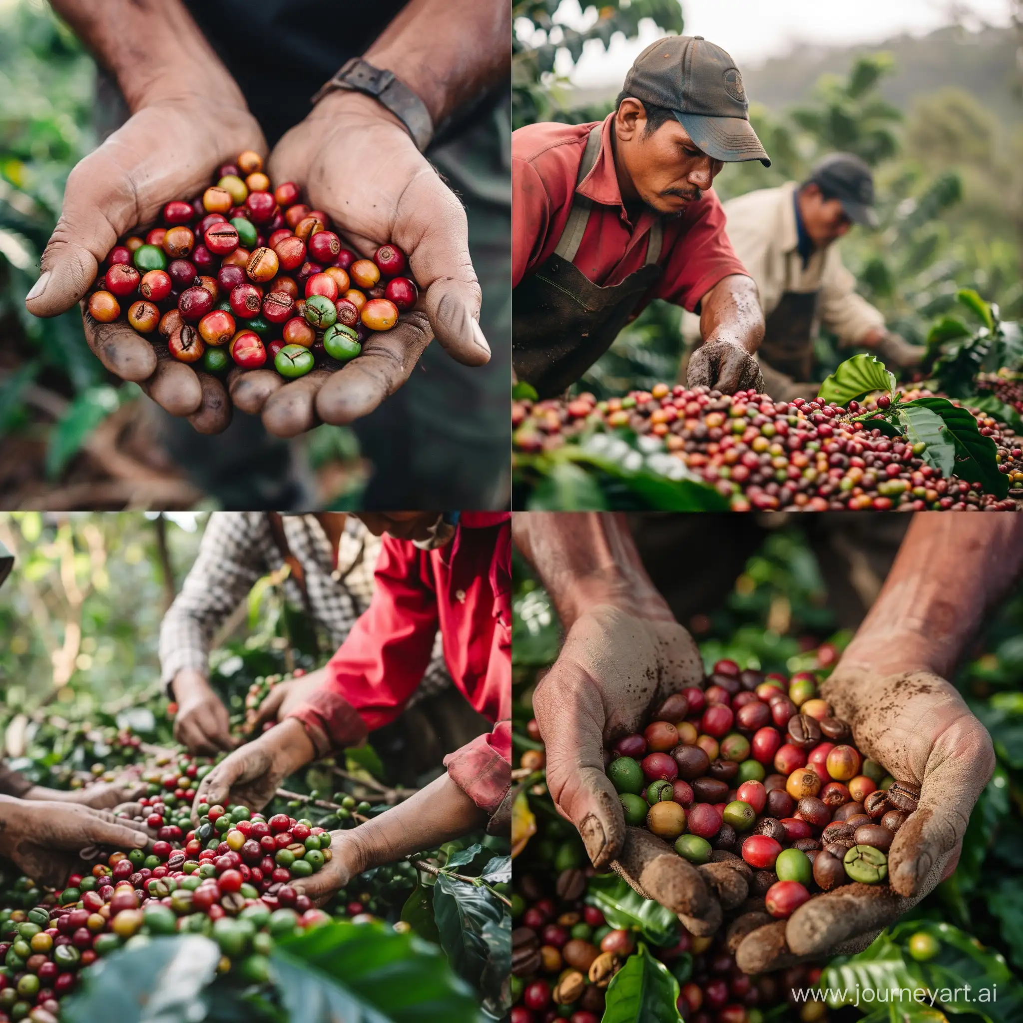 Coffee-Beans-Farmers-Harvesting-in-a-Vibrant-Field