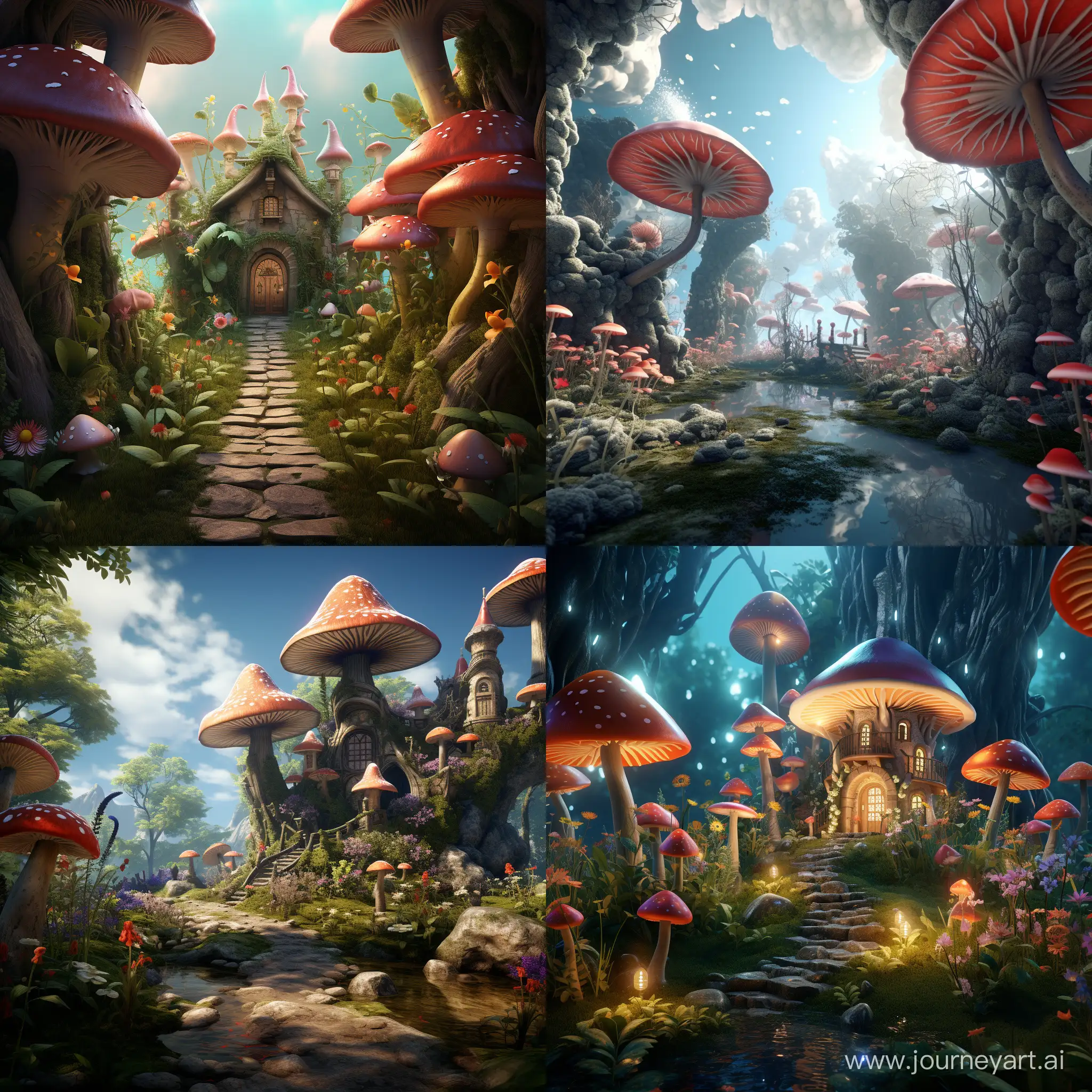 Enchanting-3D-Animation-of-a-Mystical-Magic-Garden
