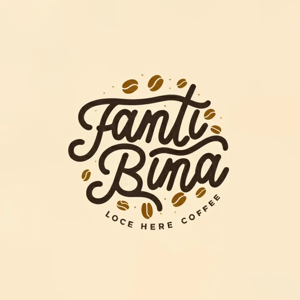 a logo design,with the text "FANTI Buna", main symbol:coffee,complex,clear background