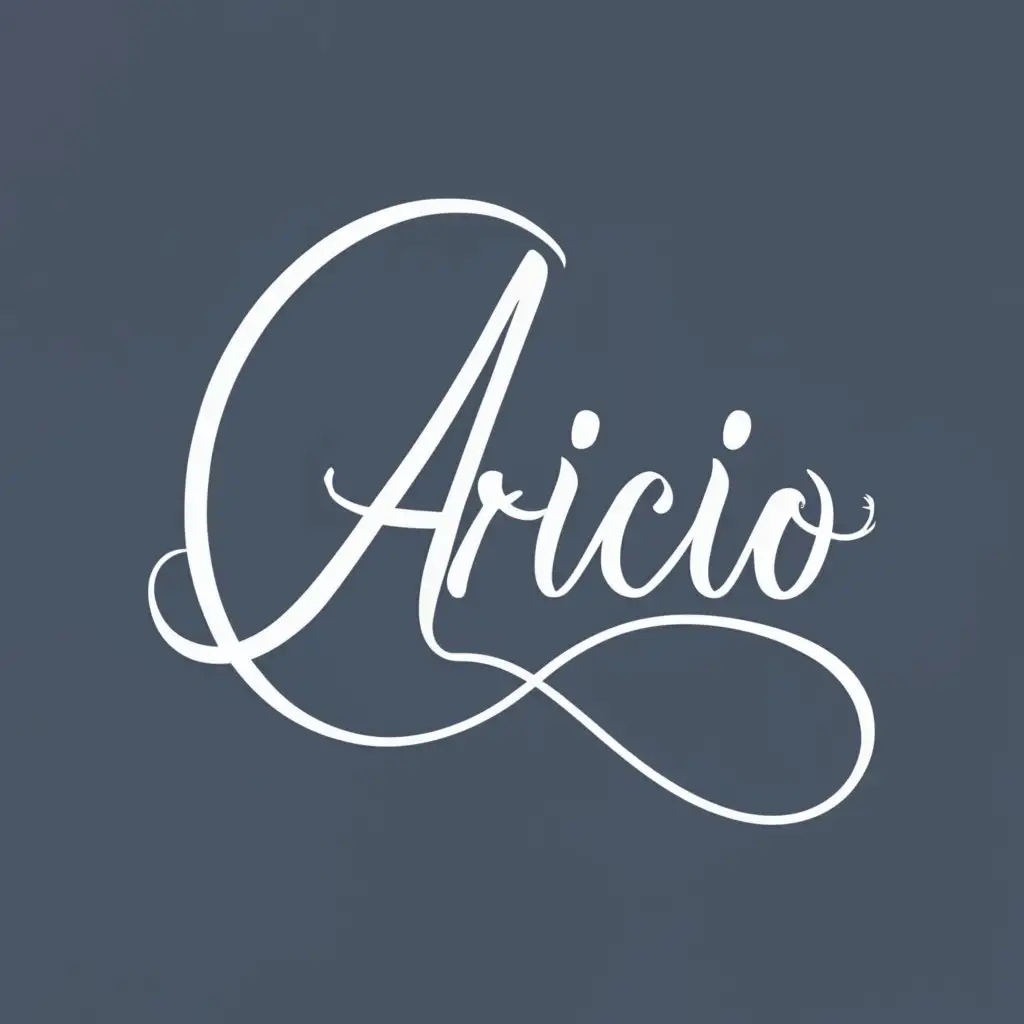 logo, parrit
, with the text "Aricio", typography, be used in Beauty Spa industry