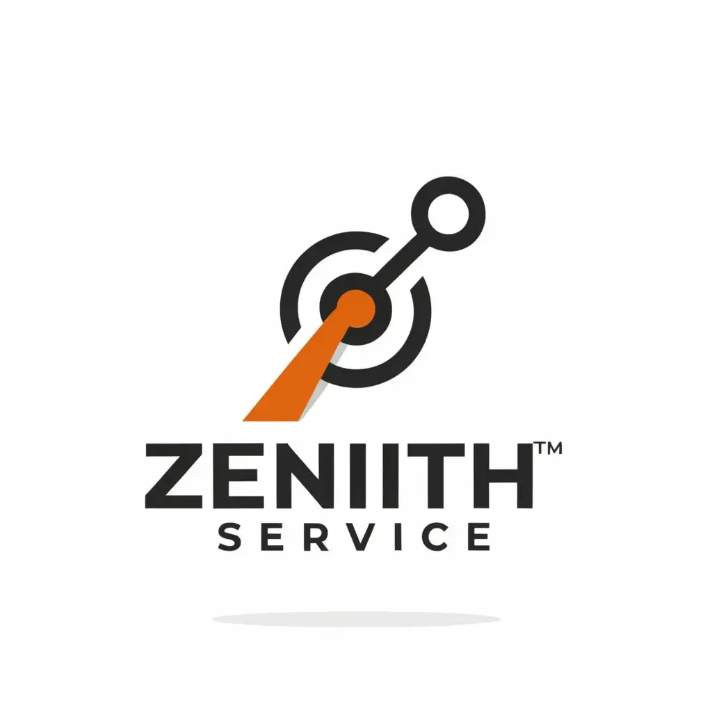 a logo design,with the text "Zenith Service", main symbol:joystick,Minimalistic,clear background