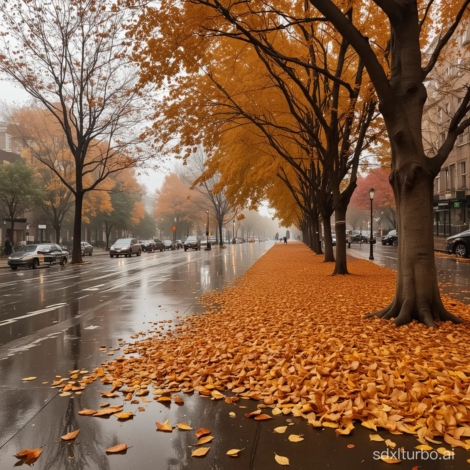 Autumn is so great, with golden leaves, reddish-brown clouds, gray air, and a rustling loneliness that wets everyone on the street.