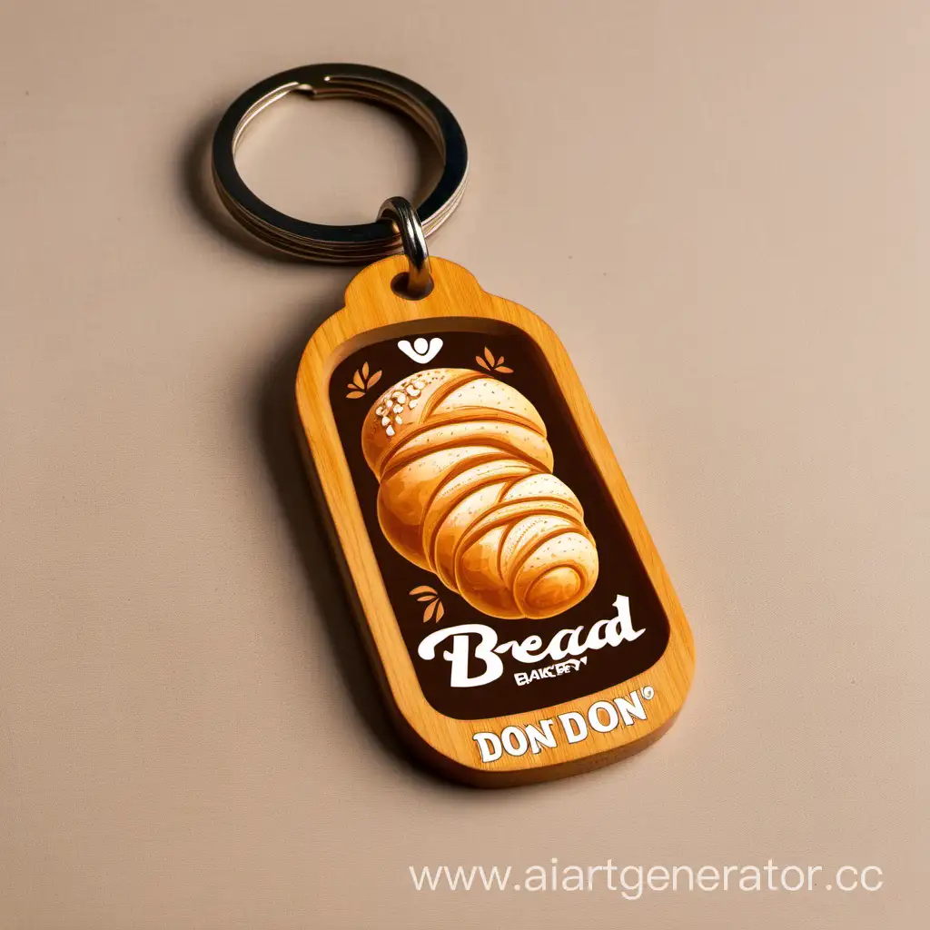 Bakery-Logo-Keychain-Bread-Don-Brand-Memorabilia