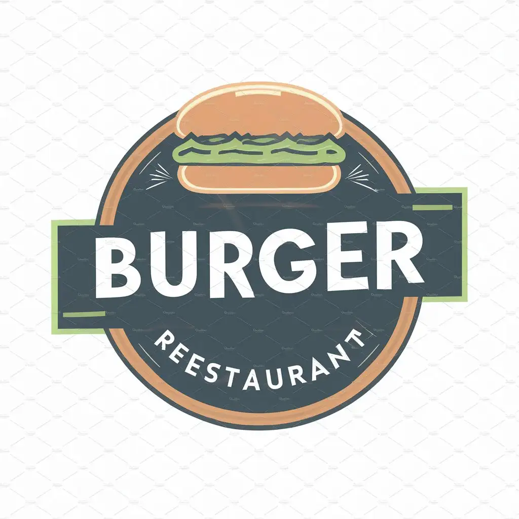 logo, bread, with the text "burger restaurant", typography, be used in Restaurant industry