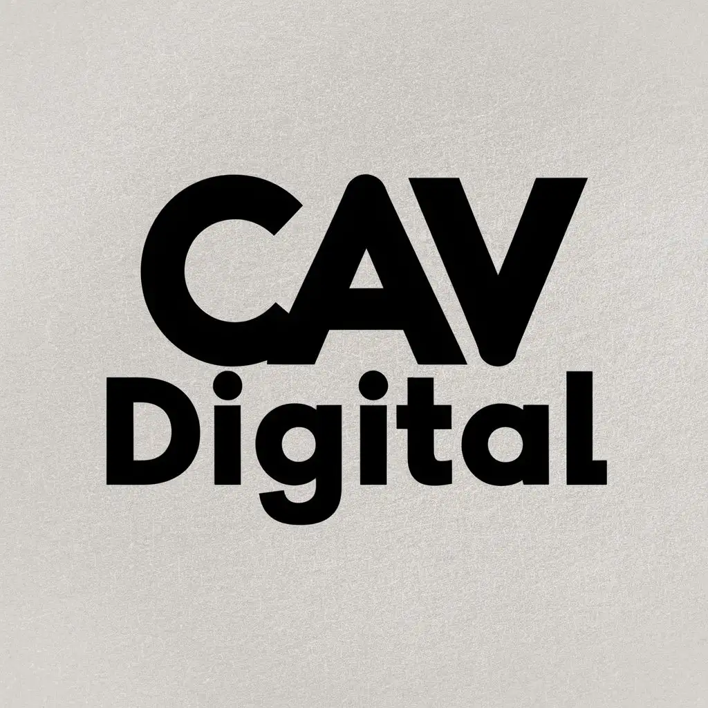 logo, Abstract, with the text "CAV DIGITAL", typography, be used in Construction industry