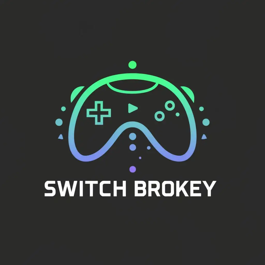 a logo design,with the text "Switch Brokey", main symbol:game,Minimalistic,be used in Technology industry,clear background