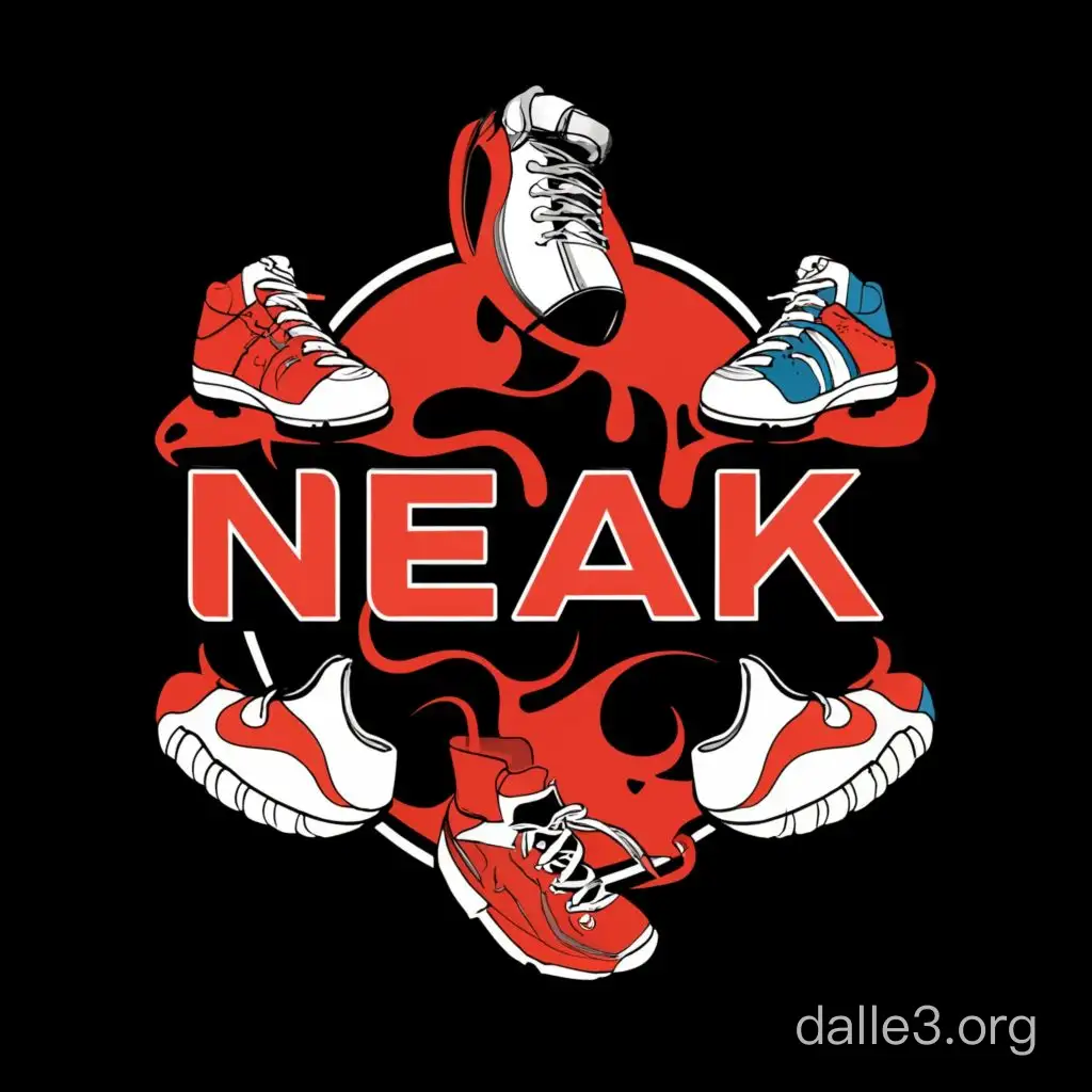 лого для интернет магазина кроссовок Neak Store