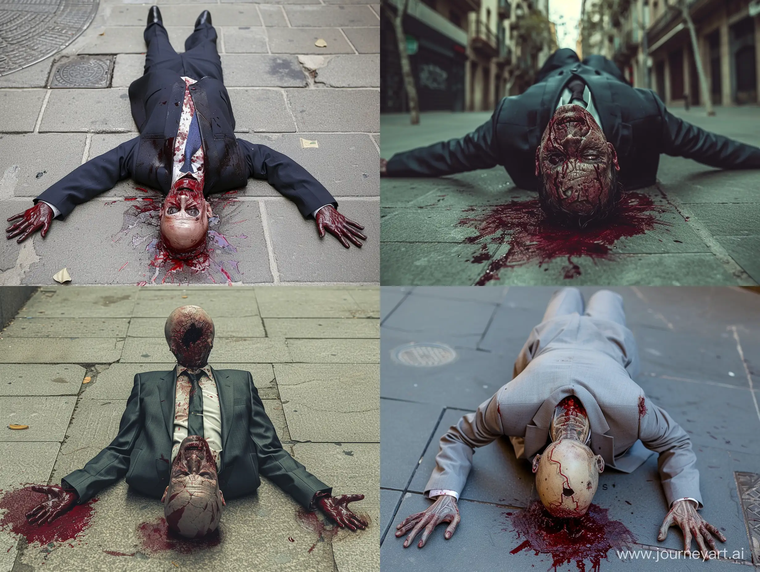 Realistic-Crime-Scene-Bloodied-Corpse-in-Suit-on-Barcelona-Pavement