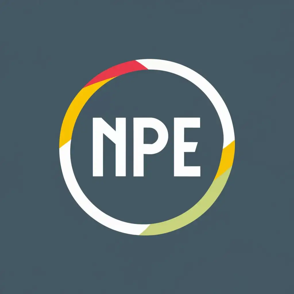 logo, circle, with the text "NPE", typography, be used in Technology industry