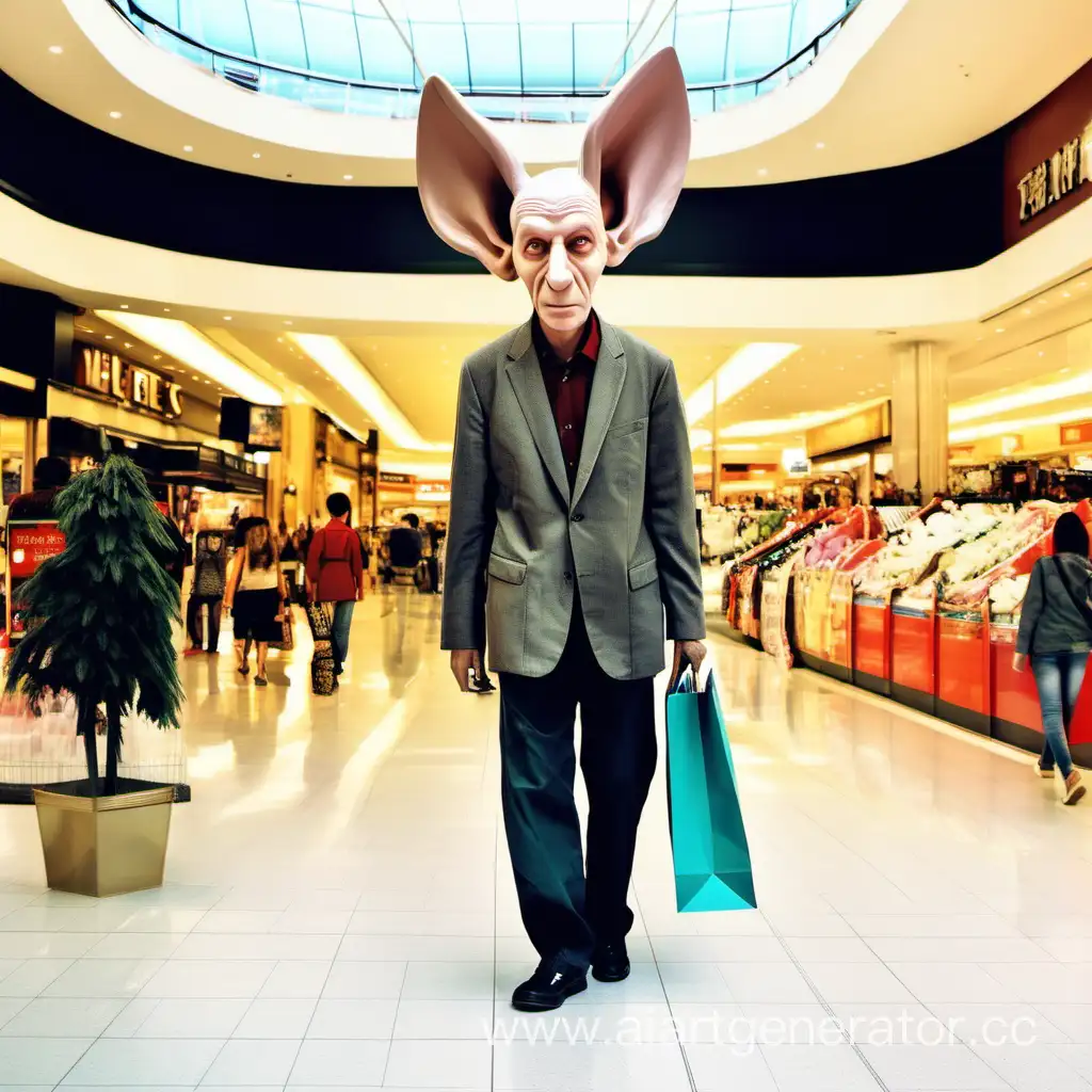 Eccentric-Man-with-Oversized-Ears-Enjoying-Shopping-Extravaganza