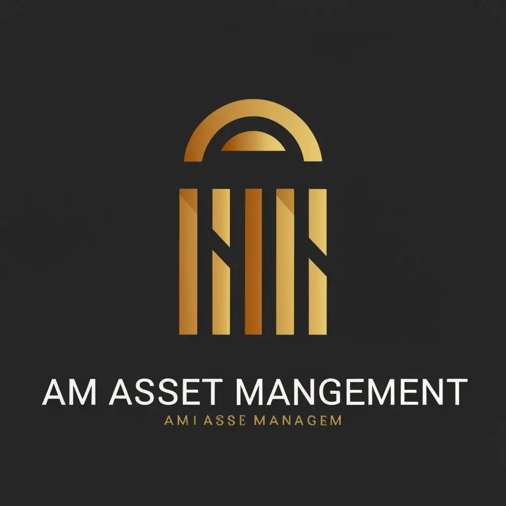 a logo design,with the text "AM ASSET MANAGEMENT", main symbol:Where Luxury Meets Expertise,Minimalistic,be used in Real Estate industry,clear background