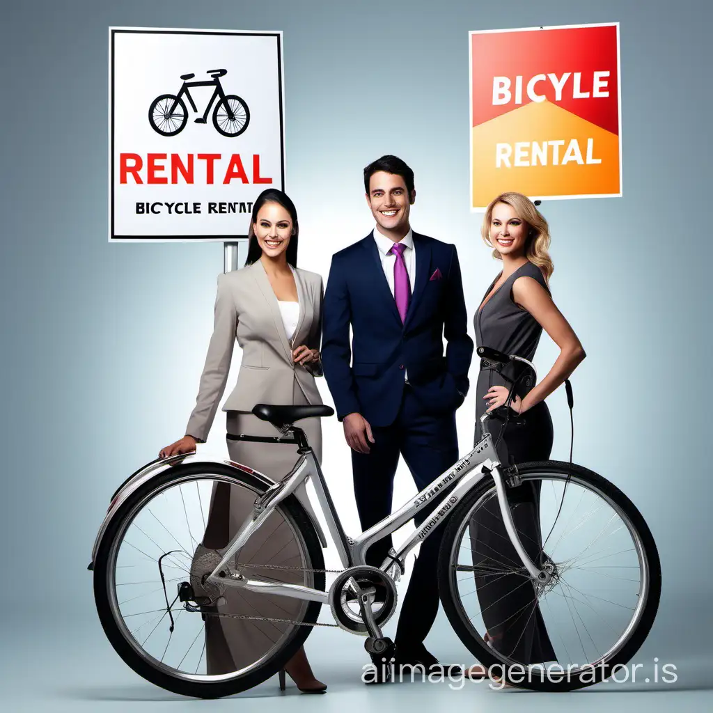 Professional-Bicycle-Rental-Discussion-with-Attractive-Couple