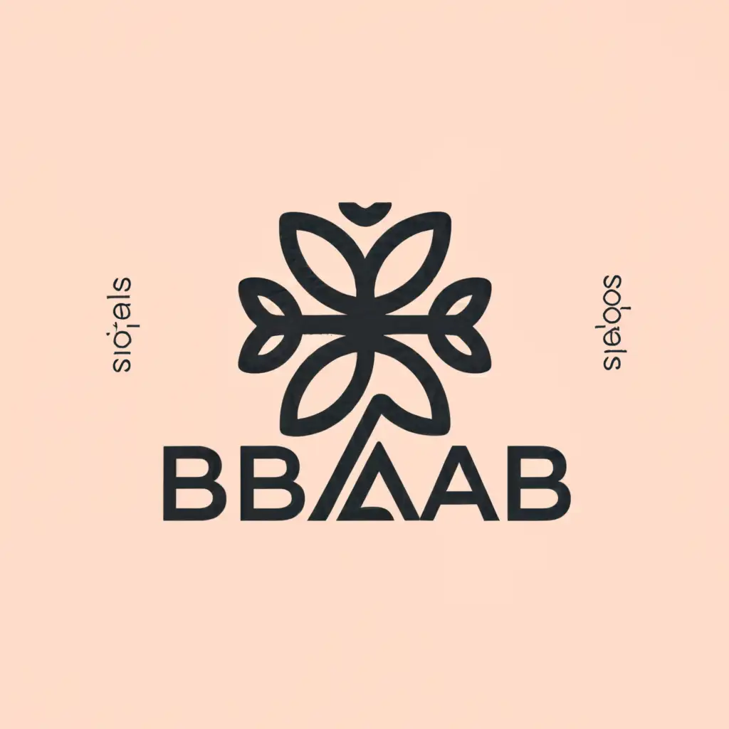 a logo design,with the text 'BBLab', main symbol:flower,Minimalistic,clear background this is for flower shop
