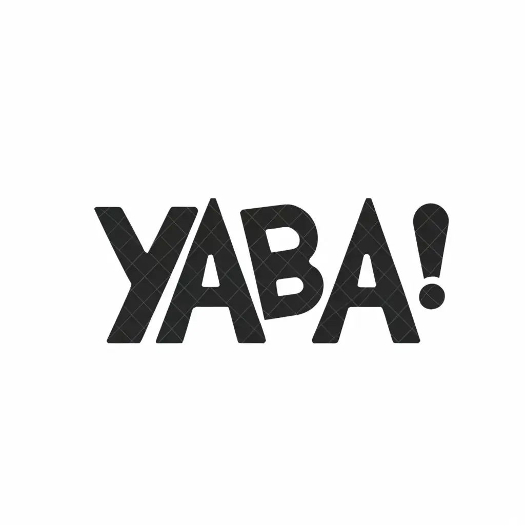 a logo design,with the text "YABA!", main symbol:B,Moderate,be used in Entertainment industry,clear background